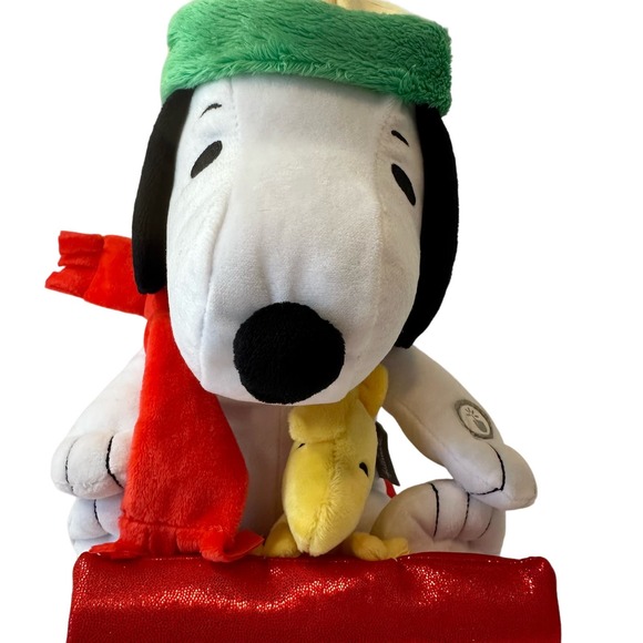 Hallmark 2022 Peanuts Collection SLEDDING SNOOPY & WOODSTOCK sound/motion Tested - Picture 9 of 10